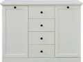 Produktbild: trendteam Wohnen Sideboard BrandsonBaxter Weiß Nachbildung 119 x 88 x 41 cm