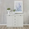 Produktbild: trendteam Sideboard Kommode Beistellschrank Flurschrank Anrichte Weiß 119cm