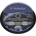 Produktbild: Verbatim 1x10 M-Disc BD-R BluRay 25GB 4x Speed Cakebox printable (10 x) (43825)
