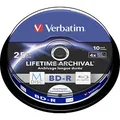Produktbild: verbatim 10 Blu-ray BD-R 25 GB bedruckbar