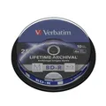 Produktbild: 10x Verbatim M-Disc BD-R 25GB 4x Schreiben bedruckbar Blu-ray Spindel Cakebox
