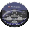 Produktbild: 10er Multipack Verbatim 43825 M-DISC Blu-ray Rohling 25 GB 10 St. Spindel
