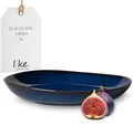 Produktbild: Villeroy & Boch like. by Lave bleu Schale flach, 28 x 27 x 4,3 cm, schöne Schale aus Steingut für Beilagen und größere Gerichte, spülmaschinenfest
