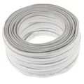 Produktbild: Lautsprecherkabel FLACH 2x1,5mm² - weiss - 25m - CCA - Audiokabel - Boxenkabel