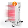 Produktbild: Clatronic® Ölradiator | Effiziente Mobile Heizung | elektrische Heizung mit 9 Rippen | Radiator mit 3 Leistungsstufen | Slimline Heizkörper | bis zu 40qm | 2000 Watt | RA 3736
