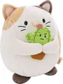 Produktbild: MYMOCHI Kuscheltier Katze Angy 27 cm mit Kaktus Flauschiges Stofftier zum Kus...