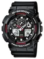 Produktbild: Casio G-Shock Chronograph Alarm Schwarz Rot GA-100-1A4ER Uhr
