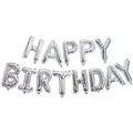 Produktbild: Ponmoo Folie Luftballons Happy Birthday Banner Kit - Silber, Party Dekorationen Ballons, Geburtstagsparty Folienballons Gute zum Geburtstag