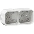 Produktbild: Legrand 069690L Plexo New 2-fach Gehäuse horizontal und vertikal, ultraweiß