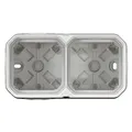 Produktbild: Legrand Plexo NEW 2fach Gehäuse 069690L horizontal u.vertikal ultraweiss (Gehäuse) (069690L)