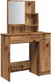 Produktbild: vidaXL Schminktisch mit Spiegel Altholz-Optik 86,5x35x136 cm