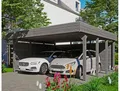 Produktbild: Doppelcarport SKANHOLZ Friesland Set 3 , grau (dunkelgrau), B/H/T: 221cm x, Carports