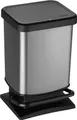 Produktbild: Rotho Abfalleimer 20L Paso - Treteimer Geruchsdicht - Abfallbehälter 29,3 x 26,6 x 45,7 cm - Mülleimer mit Softclose - Tretabfalleimer
