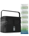 Produktbild: BonAura® AirOne Max Luftentfeuchter ohne Strom bis 33m² I 360° Belüftung I Raumentfeuchter mit Ausgießer & 5 x 980g Luftentfeuchter Granulat I Schimmel- und Geruchsschutz I Raum Entfeuchter Keller