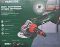 Produktbild: PARKSIDE PWSA 20 Li Akku Winkelschleifer mit Akku 4 Ah u. Ladegerät 125 mm Trenn