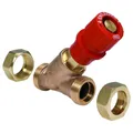 Produktbild: Resideo Braukmann Strangabsperrventil Kombi-3-Plus Messing 3/4