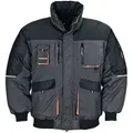 Produktbild: Terrax Pilotenjacke Größe XL dunkelgrau / schwarz / orange gefüttert 65% Polyester / 35% Baumwolle - 4629 FB6310 - Grau - XL