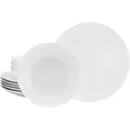 Produktbild: Creatable Tafelservice Luna, Weiß, Keramik, 12-teilig, lebensmittelecht, stapelbar, Essen & Trinken, Geschirr, Geschirr-Sets, Tafelservice