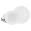 Produktbild: CreaTable 21925 Serie Luna Weiss 12-teiliges Geschirrset Tafelservice Porzellan