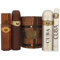 Produktbild: Cuba Geschenk-Set 5-teilig - 1x Cuba Eau de Toilette , Deodorant (200 ml), 1x Cuba After Shave (100 ml), (35 ml), 1x Holzeimer.