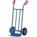 Produktbild: Sackkarre H.1150mm Schaufel-L150xB400mm Luft-Bereifung Trgf.250kg blau - B1115L - Fetra