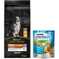 Produktbild: Purina Pro Plan Opti'Age Medium & Large Adult 7+ mit Huhn 14 kg + Purina Dentalife GRATIS!