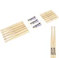 Produktbild: KEEPDRUM 5A Hickory Drumsticks Schlagzeug-Stöcke 3 Paar