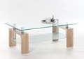 Produktbild: Stolkom Sp.z.o.o. Couchtisch in Edelstahl/Sonoma Eiche Dekor - 100x46x60 (BxHxT)