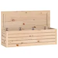Produktbild: vidaXL Truhe, Aufbewahrungsbox mit viel Stauraum, Aufbewahrungstruhe mit Deckel, Werkzeugkasten Holzbox Holztruhe, Massivholz Kiefer