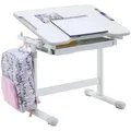 Produktbild: CARO-Möbel Kinderschreibtisch, Weiß, Grau, Holzwerkstoff, Metall, 67x54x48 cm, Arbeitszimmer, Schreibtische, Jugend- & Kinderschreibtische