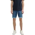 Produktbild: Tom Tailor Herren Jeans Short TTJOSH REGULAR SHORTS Mid Waist Regular Fit -Blau Grau Regular Fit 1044974-10119 Used Mid Blau Normaler Bund Reißvers