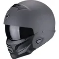 Produktbild: Scorpion EXO-Combat II Graphite, Modularhelm - Matt-Dunkelgrau - S