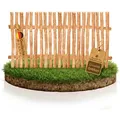 Produktbild: BooGardi Staketenzaun Bauernzaun · Gartenzaun · Lattenzaun Haselnuss in 144 Größen, (Zaunelement 60 cm hoch x 120 cm breit (Lattenabstand 5-6 cm), Bausatz Haselnusszaun · Holzzaun · Zaunelemente · Holz · Zaun · Garten braun 120 cm x 60 cm