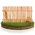 Produktbild: BooGardi Zaunelement Haselnuss · 144 Größen · 60 x 120 cm (5-6 cm) · Staketenzaun Bausatz für Lattenzaun/Bretterzaun · Gartenzaun Holzzaun