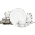 Produktbild: CreaTable 24318 Serie Maria Theresia Gold Kaffeeservice 18-teilig Geschirrset