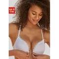 Produktbild: Push-up-BH VIVANCE, Damen, Gr. 70, Cup B, weiß, Spitze, Obermaterial: 78% Polyamid, 22% Elasthan, BHs Push-up-BH, mit feiner Spitze und praktischem Vorderverschluss
