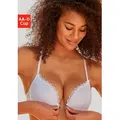 Produktbild: Vivance Push-up-BH mit feiner Spitze und praktischem Vorderverschluss weiß 70