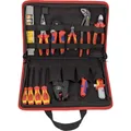 Produktbild: KNIPEX Bestückte Werkzeugtasche Kompakt Elektro, 13-teilig, 8 Taschen und 7 Werkzeugschlaufen