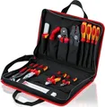 Produktbild: KNIPEX Werkzeugtasche Kompakt 00 21 11 | Elektro Werkzeug-Set 13-teilig | VDE geprüft | Polyester | Schwarz