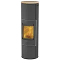 Produktbild: Fireplace Perondi Kaminofen 5 kW RLU Stahl Schwarz | Topplatte Sandstein K6032