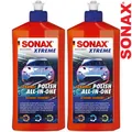 Produktbild: 2x SONAX XTREME Ceramic Polish All-in-One Auto Lack Politur & Versiegelung 500ml