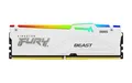 Produktbild: Kingston Technology FURY Beast 16 GB 5600 MT/s DDR5 CL40 DIMM White RGB XMP, 16 GB, 1 x 16 GB, DDR5, 288-pin DIMM