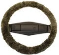 Produktbild: Reissner Lammfelle | LERA-15-GRU | Lenkradbezug Lenkradschoner Lenkradhülle für Auto und Wohnmobil | Echtes Merino Lammfell | Florhöhe 15mm | passend für ⌀40cm | Anti Rutsch | Farbe grün