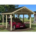 Produktbild: Palmako Carport Robert Natur 315 cm x 372 cm