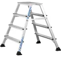 Produktbild: Zarges Trittleiter Arbeitspodest XLstep P breit beidseitig begehbar 2x4 Stufen
