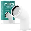 Produktbild: Millto™ Bodenrohr Steckfitting Winkel Ablaufmuffe Biegung Ringdichtung Kunststoffkrümmer Abfallrohrkrümmer Muffenringdichtung (67 Grad/50 mm)