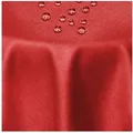 Produktbild: DecoHomeTextil Heimtextilmanufaktur Tischdecke Leinen Optik Tischdecke Tischtuch Abwaschbar Wasserabweisend rot Rund 140 cm