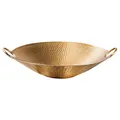 Produktbild: riess-ambiente.de Handgearbeitete Deko Schale Orient 55cm Gold Metall Hammerschlag Design
