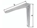 Produktbild: GAH 804053 Konsole  Länge 300 mm Höhe 250 mm Aluminiumguss Tragfähigkeit 90 kg
