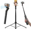 Produktbild: Rollei Smartphone Stabilisator: Easy Creator Gimbal mit AI-Tracking, 4-in-1 Selbstauslöser Stativ für perfekte Handyvideos